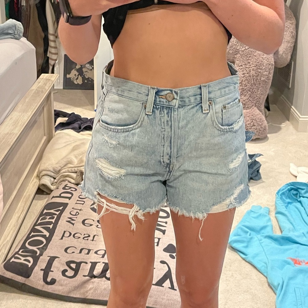Denim shorts